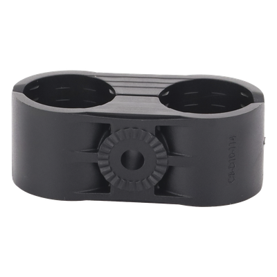 CB-114 - Syscom Towers Sujetador Plástico para Cable Coaxial / 2 Cables / 1-1/4" Nominal CB-114