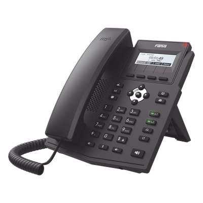 X1SP - Teléfono IP / 2 Líneas SIP / Pantalla LCD 128x48 / Audio HD G.722 y Opus / Conferencia 3 Vías / PoE 802.3af / OpenVPN / Soporte EHS