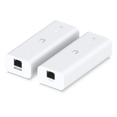 UACC-RETROFIT-POE-2WIRE - Extensor PoE sobre 2 Hilos / Entrada PoE++ 50V / Salida PoE+ 48V / Alcance hasta 400 m (1312 ft) / Interfaz 10/100 Mbps / HomePlug AV
