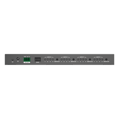 TT414PRO - Switch Matricial HDMI / 4x4 / 4K UHD 4096x2160@60Hz / HDR10 / 18 Gbps / 600 MHz / Audio 7.1 / EDID / Downscaling Automático