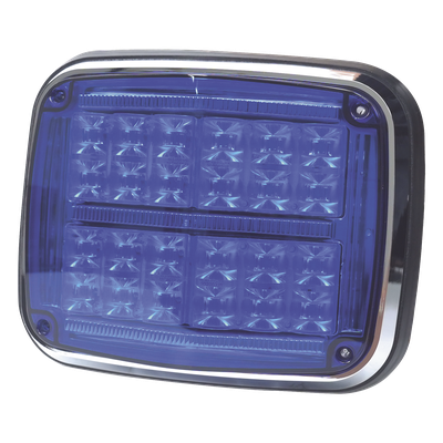 XT1895B - Luz de Advertencia LED / 24 LEDs / 11 Patrones Programables / IP67 / 12-30 VCC / 24 W / Policarbonato