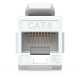 UACC-KEYSTONE-COUPLER-C6 - Acoplador Keystone / Cat6 Pass-Through / 10 Gbps / PoE / Snap-In / Paquete 12 Unidades