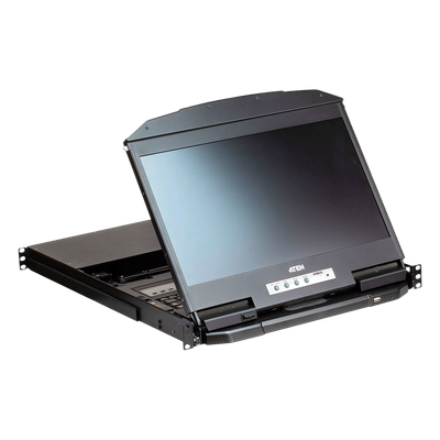 CL3884NW - Aten KVM Switch LCD 18.5" (7.3 in) | Consola Dual Rail 1U | 4 Puertos USB HDMI | Multi-View