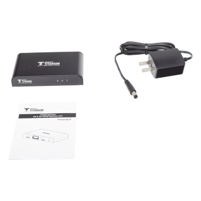 TT-312-V2.0 - Divisor (Splitter) HDMI 4K de 1 entrada a 2 salidas / Soporta 4K×2K / HDMI 2.0 /  HDCP 2.2 / HDMI 3D / Longitud del cable de Entrada ≤30m, Salida ≤25m / Divide 1 Entrada de video HDMI  a 2 Salidas de Video HDMI (Simultaneas).