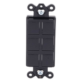 SC6PFMN - Lutron Electronics Marco de 6 Puertos / Conectores RJ45 Cat 3/5e/6 / Fibra Óptica MT-RJ SC LC