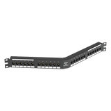 DPA24688TGY - Panel de Parcheo de Impacto / Angulado / Categoría 6 / 24 Puertos / 1UR / 19"