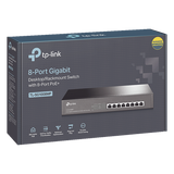 TL-SG1008MP - TP-Link TL-SG1008MP dispositivo de redes No administrado 8 Gigabit Ethernet (10/100/1000) 8