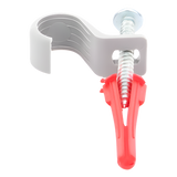 TK-1420 - Kit de fijación / 8 grapas + tornillos + taquetes / Tubo 1/2" / Polietileno flexible / -10°C a +120°C / Interior y exterior