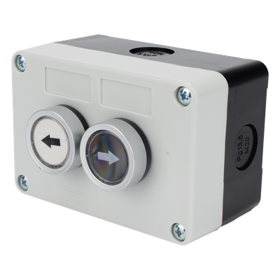 XBS-SW-22 - Botonera doble / IP40 / NO / 24VDC / 106 x 72 x 58 mm / 4.2 x 2.8 x 2.3 in