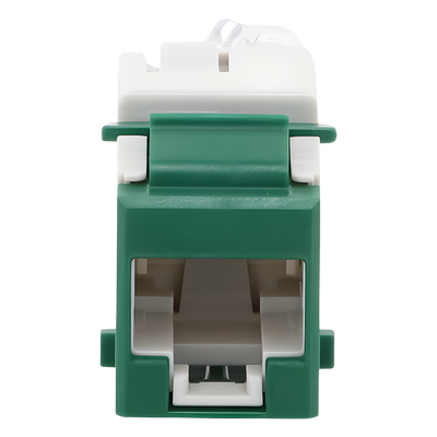 U6-K07NS - Jack Keystone / Cat6 UTP / Terminación 110 / Color Verde / UL 94 V-0 / -10°C a 60°C