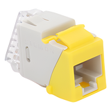 U5-K05NS - Jack Keystone / Cat5e UTP / Impacto 110 / T568A-B / -10 a 60°C / Amarillo