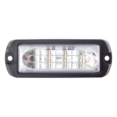 X13-B - Luz Auxiliar Ultra Brillante / 4 LEDs Gen III / Azul / 10-30 VCC / 23 Patrones / 3.88 x 1.33 x 0.98 in