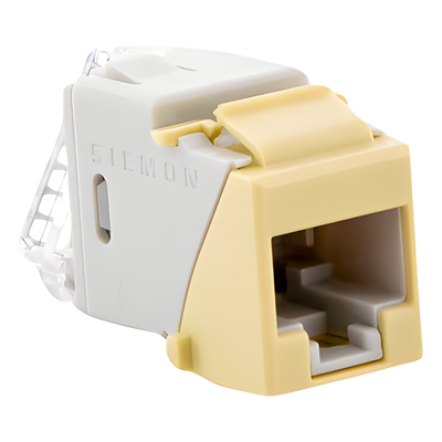 U6A-K20NS - Jack Keystone Cat6A UTP / Terminación 110 / Color Marfil / Conductores 24-22 AWG Sólido y 26-24 AWG Multifilar