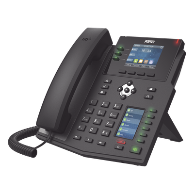 X4U - Teléfono IP Empresarial / 12 Líneas SIP / Pantalla Dual Color / 30 Teclas DSS/BLF / Gigabit PoE / Audio HD Opus