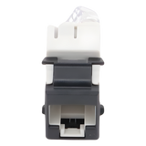 U6-K01NS - Jack Keystone Cat6 UTP / Terminación 110 / Diseño Lineal / Color Negro / -10 a 60 °C / UL 94 V-0