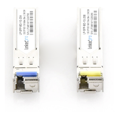 LP-SFP-BD-1G-20 - Linkedpro By Epcom Transceptor Óptico SFP Bidireccional / Monomodo 1310 & 1550 nm / 1.25 Gbps