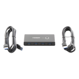 30768 - Ugreen 30768 hub de interfaz USB 3.2 Gen 1 (3.1 Gen 1) Type-A 5000 Mbit/s Negro