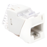 U6A-H02NS - Jack / Cat6A UTP / Montaje Híbrido Plano y Angulado / Terminación 110 / Industrial -10 a 60°C / UL 94 V-0