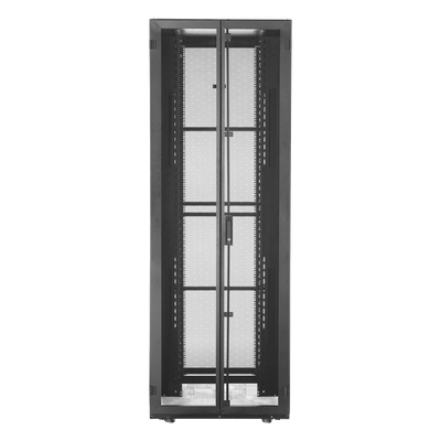 XGL84812B - Gabinete para Centro de Datos / 48 UR / 800 mm Ancho x 1070 mm Profundidad / Puertas Perforadas 80% / Carga Estática 1588 kg / Acero Epoxi Negro
