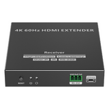 TT582-RX - Receptor HDMI IP / 4K UHD @60Hz / 18 Gbps / Cat 6/6a/7 hasta 120 m (393.7 ft) / HDCP 2.2 / IR 20-60 kHz