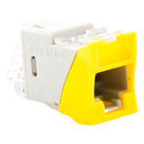 U5-H05NS - Jack RJ45 Cat5e / UTP / Montaje Híbrido Plano o Angulado / Terminación 110 / Amarillo