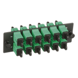 FAP12WAGSCZ - Placa Acopladora de Fibra Óptica / 12 Conectores SC/APC / Monomodo OS1/OS2 / Color Verde / Cerámica Zirconia