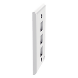 NK3FNWH - Panduit Placa de Pared Vertical / 3 Puertos Keystone / ABS NK3FNWH