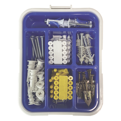 TH-KIT-FY - Kit de Fijación para Yeso y Tabique Hueco / 91 Piezas / Carga 5-30 kg (11.02-66.14 lb) / Temperatura -50°C a 80°C (-58°F a 176°F) / Interiores