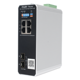 RG-NIS2100-4GT2SFP-HP - Ruijie Switch Industrial PoE+ / 4 Puertos Gigabit / 1 PoE++ 60W + 3 PoE+ 30W