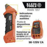 ET-310 - Klein Tools Detector Digital de Cortacircuitos / 90-120 Vca / Probador GFCI Integrado ET-310