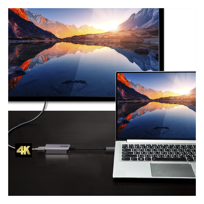 UC3008A1 - Adaptador USB-C a HDMI / 4096x2160@60Hz / USB 3.2 Gen1 / 6.06 pies / Aluminio