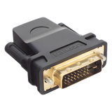 20124 - Ugreen 20124 cambiador de género para cable HDMI DVI Negro, Oro