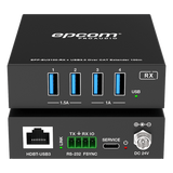 EPP-EU3100 - Epcom Titanium Extensor USB 3.0 / Hasta 100 m (328 ft) por CAT6a / PoC Bidireccional 24 Vcc