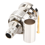 RFB-1707-D - Rf Industries,Ltd Conector BNC Macho en 75 Ohm, de Anillo Plegable para RG-59/U, Níquel/ Oro