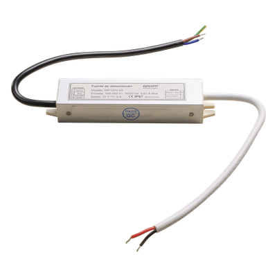 WP12DC3A - Fuente de Alimentación / 12 VCC / 3 A / IP67 / 100-240 VCA / -30°C a 50°C / 5.0 x 0.8 x 1.2 in