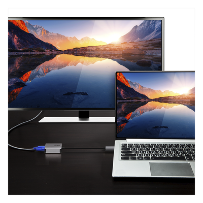 UC3002A - Adaptador USB-C a VGA / 2048x1152 @ 60Hz / Thunderbolt 3 Compatible / HDCP 1.3 / 0.03 kg