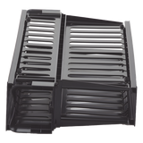 WMPH2E - Organizador de Cables Horizontal / Doble Frontal y Posterior / 2UR / 19in / Con Tapa Extendida