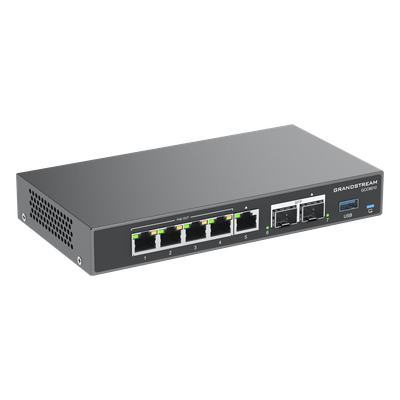 GCC6010 - Grandstream Networks GCC6010 dispositivo de redes Gigabit Ethernet (10/100/1000) Energía sobre Ethernet (PoE) Negro, Plata