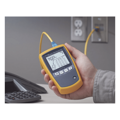 MS-POE-KIT - Fluke MicroScanner PoE Comprobador de alimentación PoE Negro, Azul, Amarillo