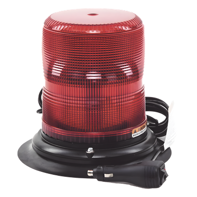 X-7970R-VM - Baliza LED de Advertencia / SAE Clase I / 12-24 VDC / 11 Patrones de Destello / Montaje Magnético / 7" de Altura