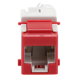 U6-K03NS - Jack Keystone / Cat6 UTP / T568A-B / Punch Down 110 / UL94 V-0 / Rojo