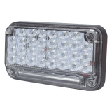 XLTE2335W - Luz de Advertencia LED / 66 LEDs / 7x4" / 12 VCC / 10 Patrones de Destello / Montaje Permanente / Color Claro