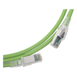 ZM6A-S03-07B - Patch Cord Cat6A S/FTP / 0.91 m (3 pies) / CM/LS0H / Verde / Bulk