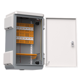 WI-IOTBOX02 - Gabinete Exterior IP55 / Acero SPCC 680 x 480 x 315 mm / Rieles DIN / 4 Placas Laterales / Microswitch