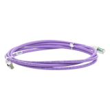 ZM6A-S07-08B - Patch Cord Cat6A S/FTP / CM-LS0H / 2.13 m (7 ft) / Blindaje 360° / Alta Densidad / Violeta