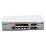 CRS112-8P-4S-IN - CRS112-8P-4S-IN, Switch PoE 8 GbEth, 4 SFP, 160w, 802.3af/at y 24v pass