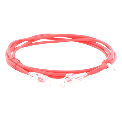 LP-UT6A-200-RD28 - Linkedpro By Epcom Cable de Parcheo Slim UTP Cat6A / 2 Metros (6.56 Pies) / 28 AWG