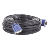 VGA-15M - Cable Extensor VGA / 15 m (49.2 ft) / Full HD 1920x1080p / Conector HD15 Macho a Macho / Blindaje Aluminio y Malla Trenzada / CCTV y Videovigilancia