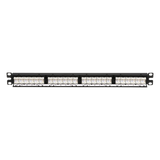DP245E88TGY - Panel de Parcheo de Impacto / Categoría 5e / 24 Puertos / 1UR / 19 Pulgadas / PoE 100W / T568A/B