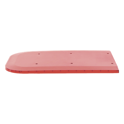 Z67DLR - Domo lateral de reemplazo / Policarbonato rojo / Compatible X67 / 0.3 m (1 pie) aprox.